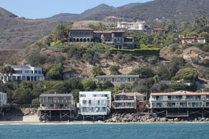 The Malibu shoreline is delightful on a warm afternoon